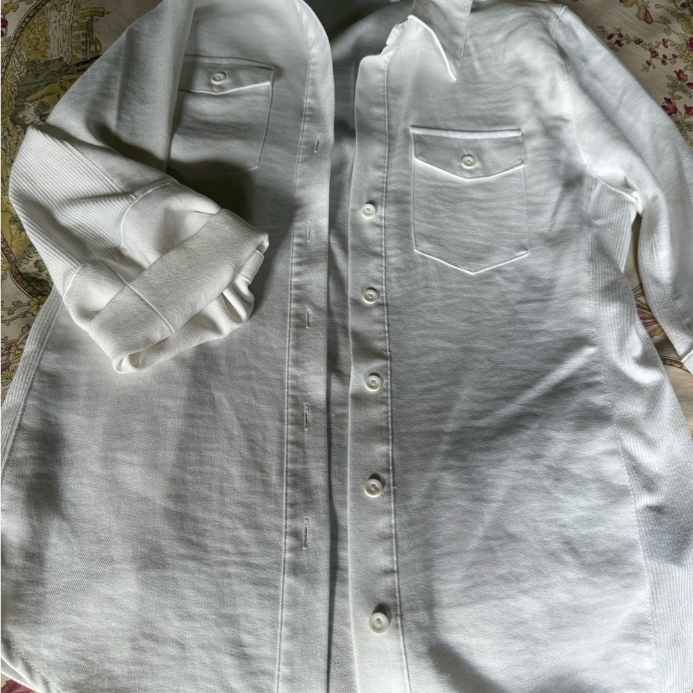 Cavalini White Casual Button Down Shirt